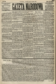 Gazeta Narodowa. 1889, nr 20
