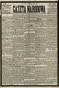 Gazeta Narodowa. 1889, nr 27