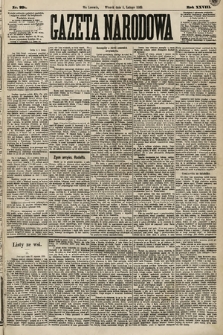 Gazeta Narodowa. 1889, nr 29a