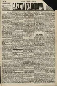 Gazeta Narodowa. 1889, nr 33