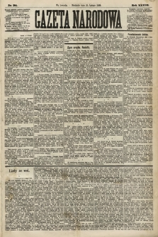 Gazeta Narodowa. 1889, nr 34