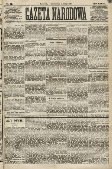Gazeta Narodowa. 1889, nr 37