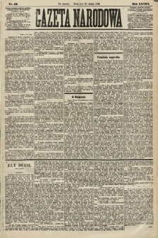 Gazeta Narodowa. 1889, nr 42