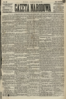 Gazeta Narodowa. 1889, nr 43