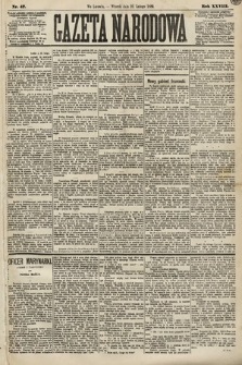 Gazeta Narodowa. 1889, nr 47
