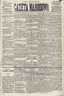 Gazeta Narodowa. 1889, nr 71