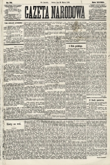 Gazeta Narodowa. 1889, nr 74