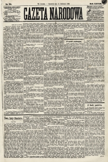 Gazeta Narodowa. 1889, nr 84