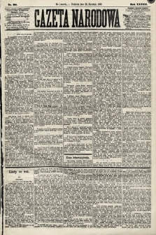 Gazeta Narodowa. 1889, nr 98