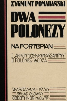 Dwa polonezy : na fortepian