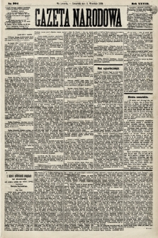 Gazeta Narodowa. 1889, nr 204