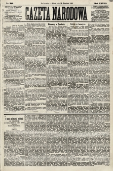 Gazeta Narodowa. 1889, nr 212