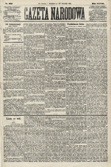 Gazeta Narodowa. 1889, nr 225