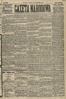Gazeta Narodowa. 1889, nr 242