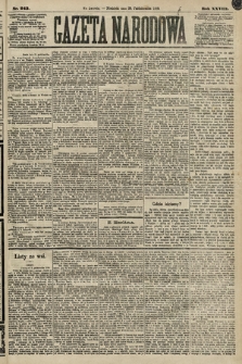 Gazeta Narodowa. 1889, nr 243