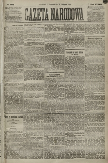 Gazeta Narodowa. 1889, nr 263