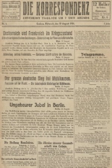 Die Korrespondenz. 1914, nr 1