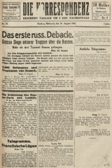 Die Korrespondenz. 1914, nr 15
