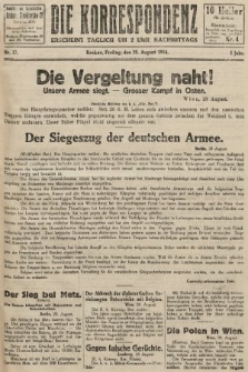Die Korrespondenz. 1914, nr 17
