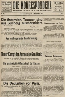 Die Korrespondenz. 1914, nr 27