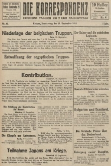Die Korrespondenz. 1914, nr 30