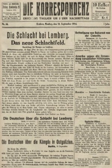 Die Korrespondenz. 1914, nr 34