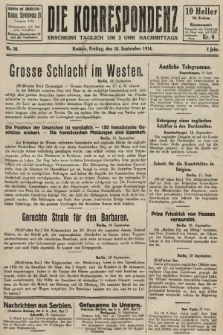 Die Korrespondenz. 1914, nr 38