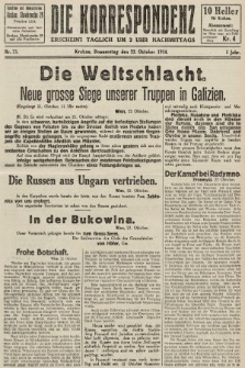 Die Korrespondenz. 1914, nr 73