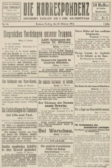 Die Korrespondenz. 1914, nr 74