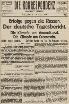 Die Korrespondenz. 1914, nr 87