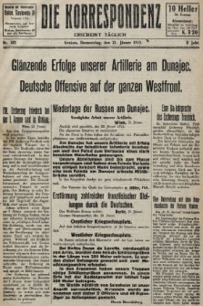 Die Korrespondenz. 1915, nr 182