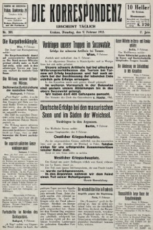 Die Korrespondenz. 1915, nr 201