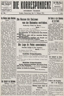 Die Korrespondenz. 1915, nr 203