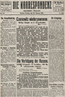 Die Korrespondenz. 1915, nr 211