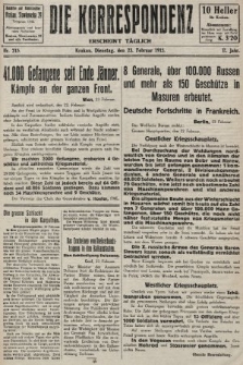 Die Korrespondenz. 1915, nr 215