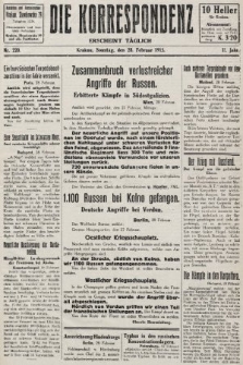 Die Korrespondenz. 1915, nr 220