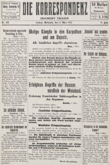 Die Korrespondenz. 1915, nr 223