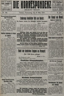 Die Korrespondenz. 1915, nr 245