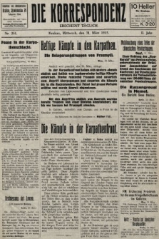 Die Korrespondenz. 1915, nr 251