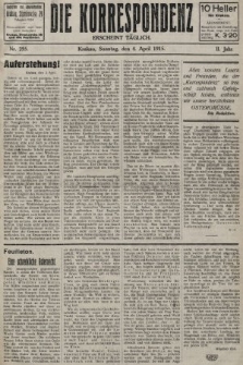 Die Korrespondenz. 1915, nr 255