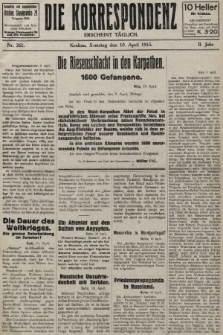 Die Korrespondenz. 1915, nr 261
