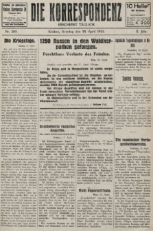 Die Korrespondenz. 1915, nr 269