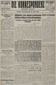 Die Korrespondenz. 1915, nr 273