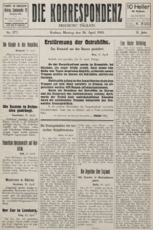 Die Korrespondenz. 1915, nr 277