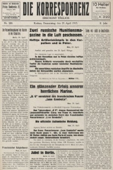 Die Korrespondenz. 1915, nr 280
