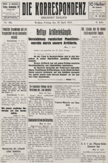 Die Korrespondenz. 1915, nr 281