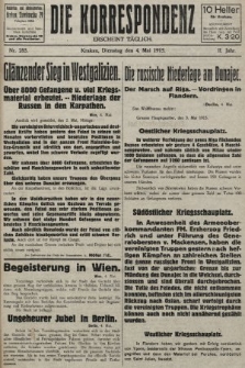 Die Korrespondenz. 1915, nr  285