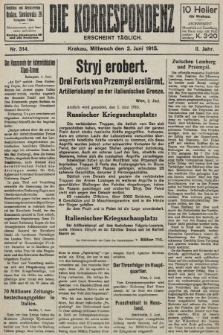 Die Korrespondenz. 1915, nr  314