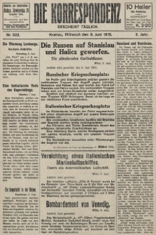 Die Korrespondenz. 1915, nr  322