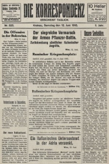 Die Korrespondenz. 1915, nr  325